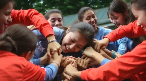 Human Knot Team Building Lombok